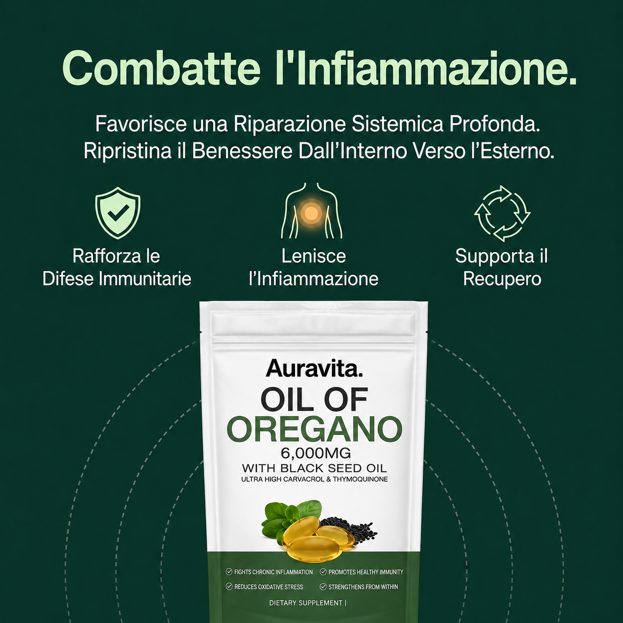 AURAVITA OLIO DI ORIGANO E OLIO DI SEMI NERI