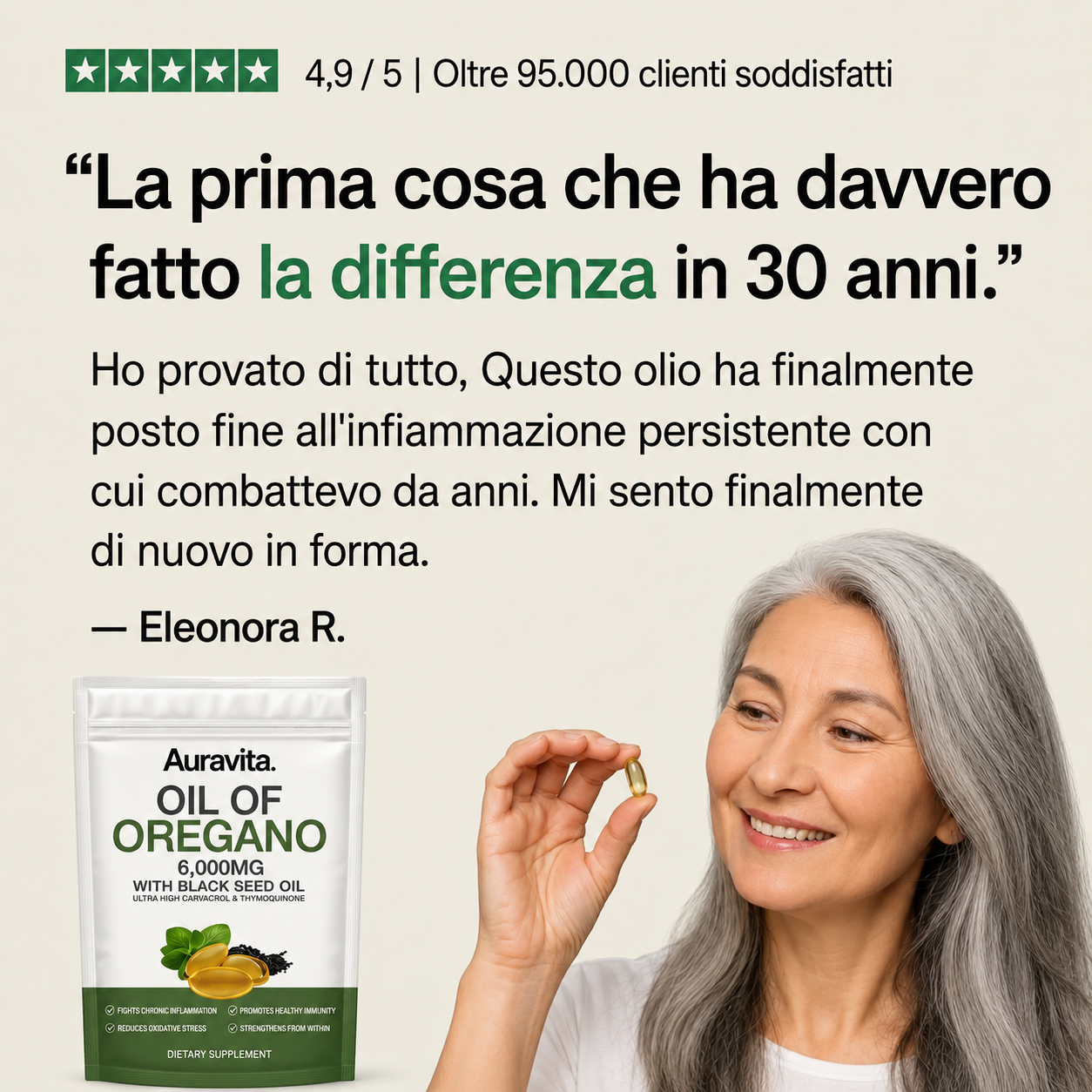 AURAVITA OLIO DI ORIGANO E OLIO DI SEMI NERI